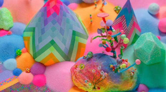 Spectacular Floor Installations Made of Candy and Other Colorful Objects by Pip & Pop