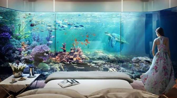 Dubai’s ‘Floating Seahouse’ homes are partially submerged and totally futuristic