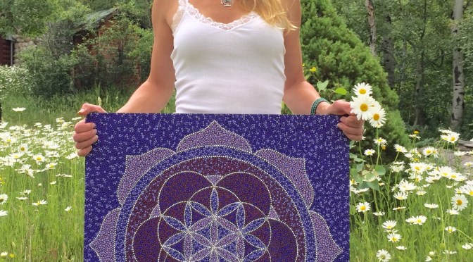 Jessika Jacob paints unique creations by just arranging the dots in a beautiful array